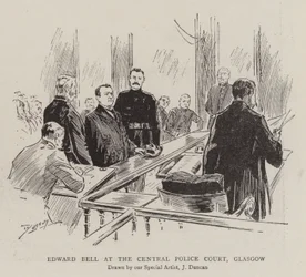 Edward Bell at the Central Police Court, Glasgow
